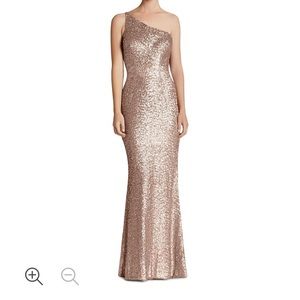 Rose gold sequin gown